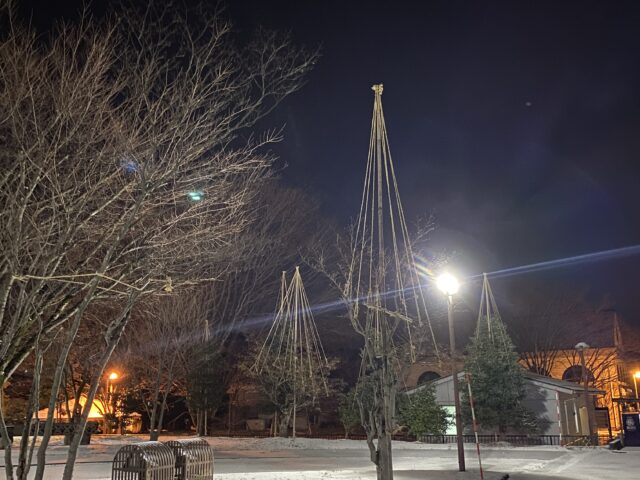 雪囲い12月22日　うなづき友学館